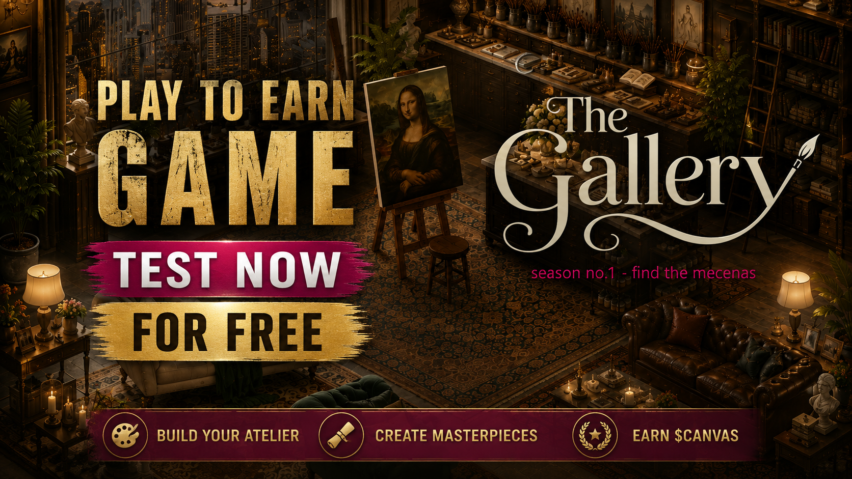The Gallery — Play to Earn Game, test now for free